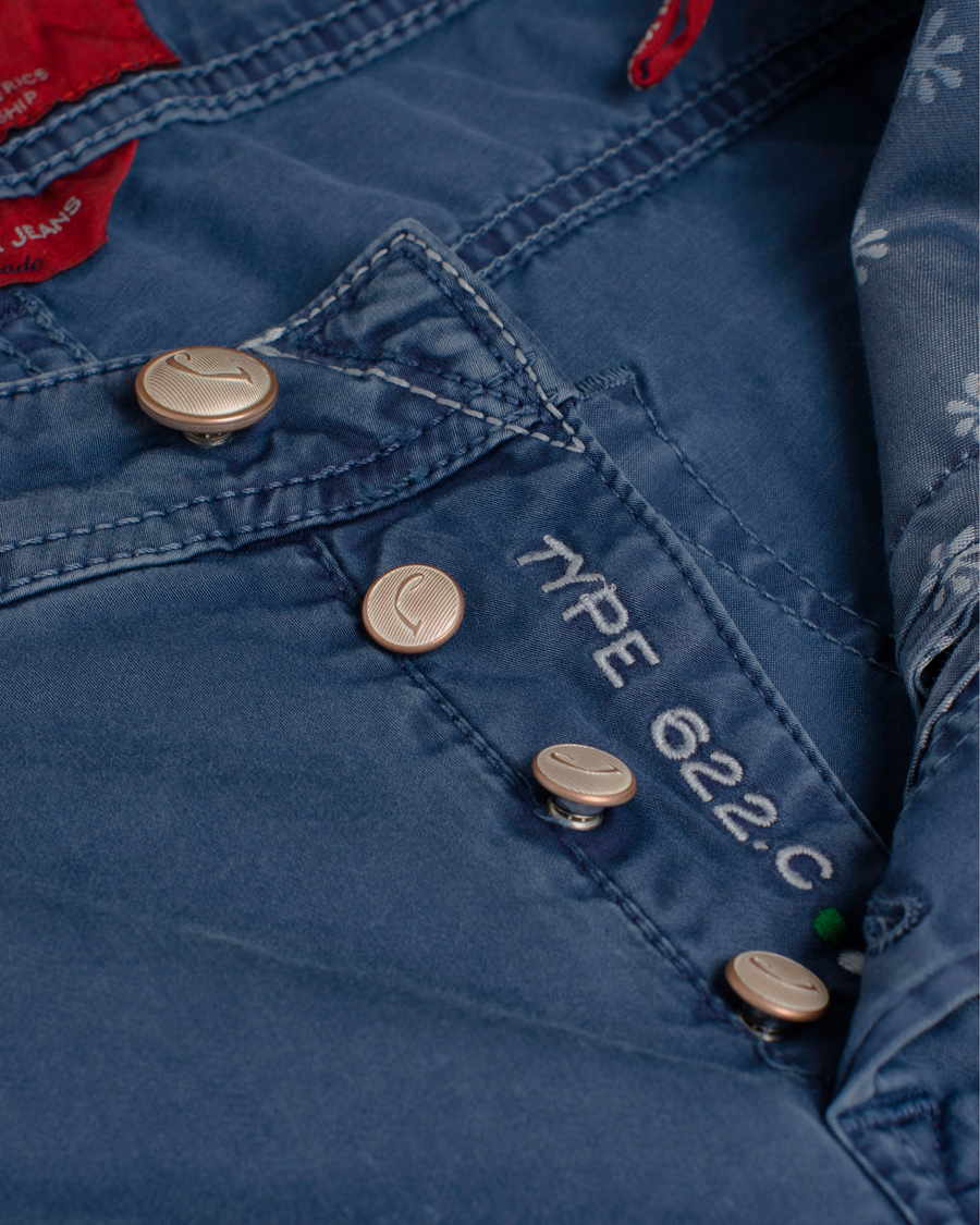 Homme | Pantalons | Jacob Cohën | 622 Slim 5-Pocket Trousers Blue