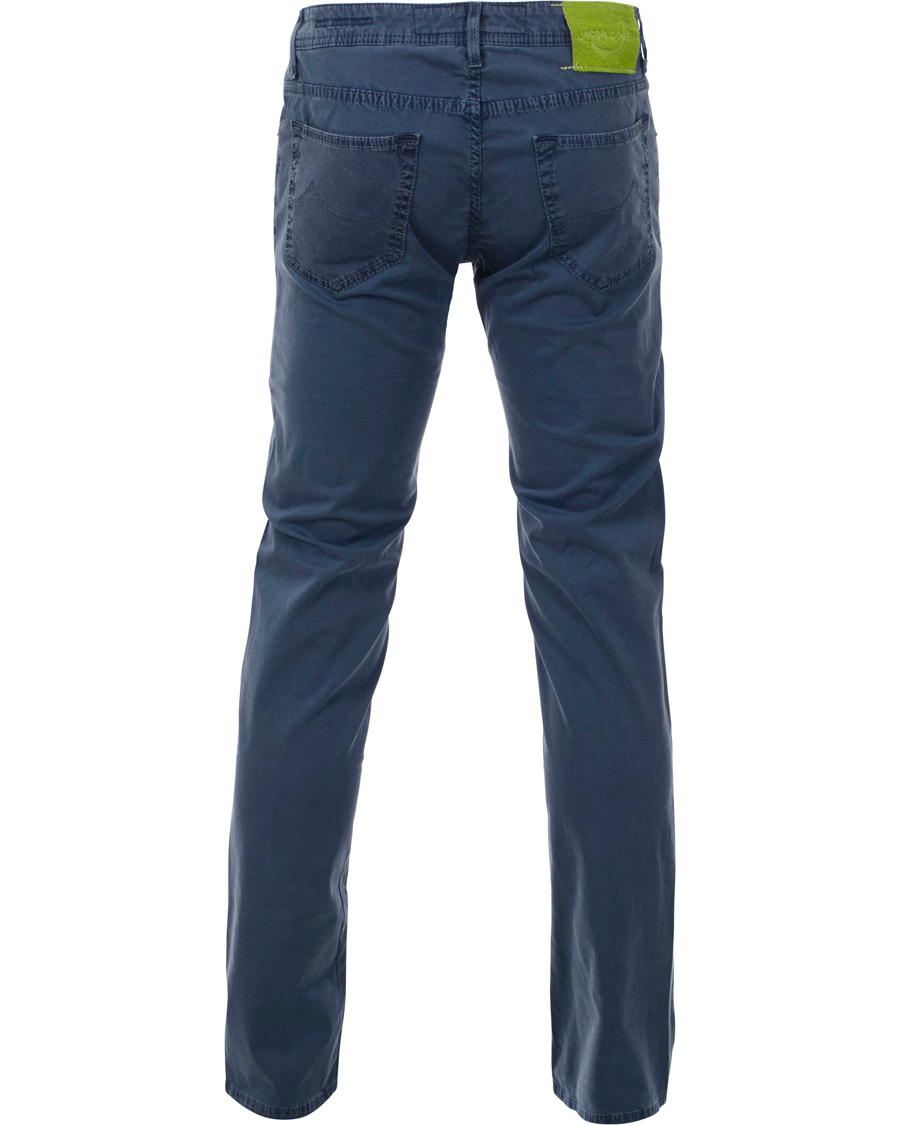 Homme | Pantalons | Jacob Cohën | 622 Slim 5-Pocket Trousers Blue