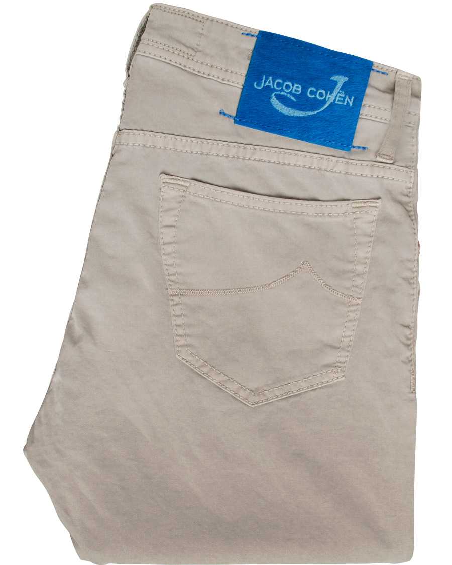 Homme | Pantalons | Jacob Cohën | 622 Slim 5-Pocket Trousers Pearl Grey