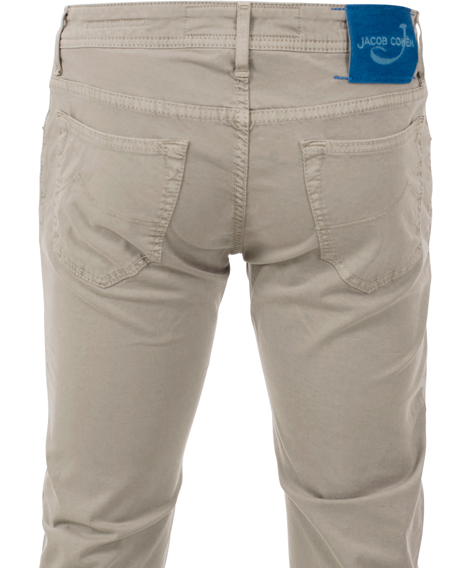 Homme | Pantalons | Jacob Cohën | 622 Slim 5-Pocket Trousers Pearl Grey