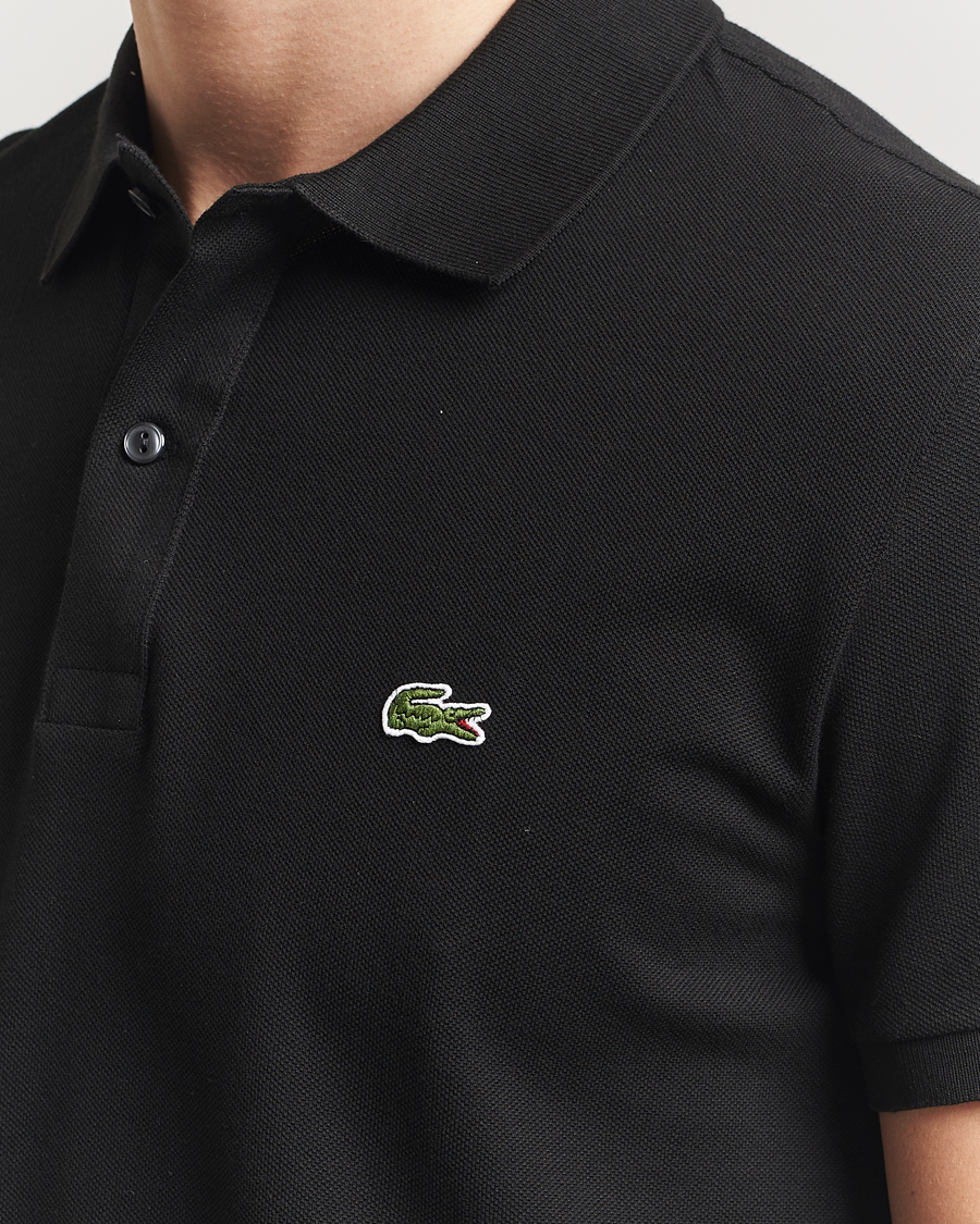 Heren | Polo's | Lacoste | Slim Fit Polo Piké Black