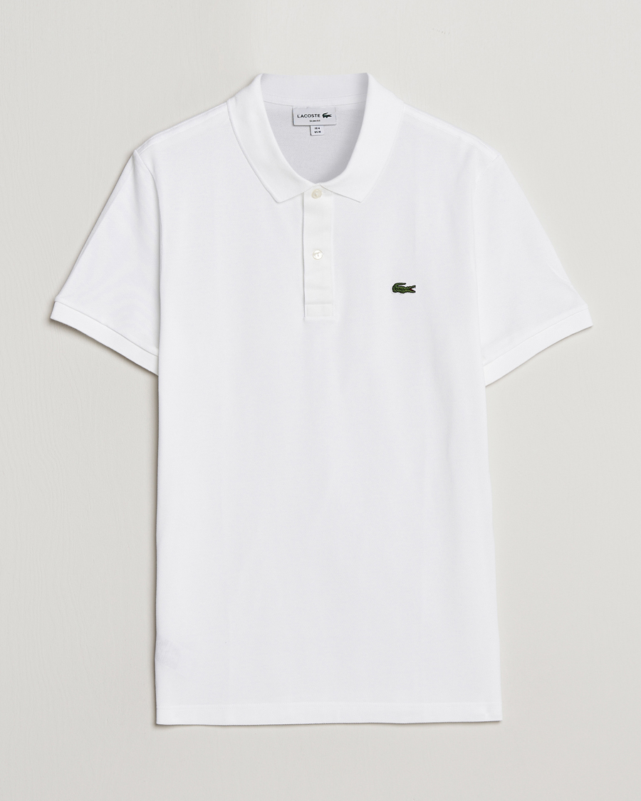 Heren | Polo's | Lacoste | Slim Fit Polo Piké White