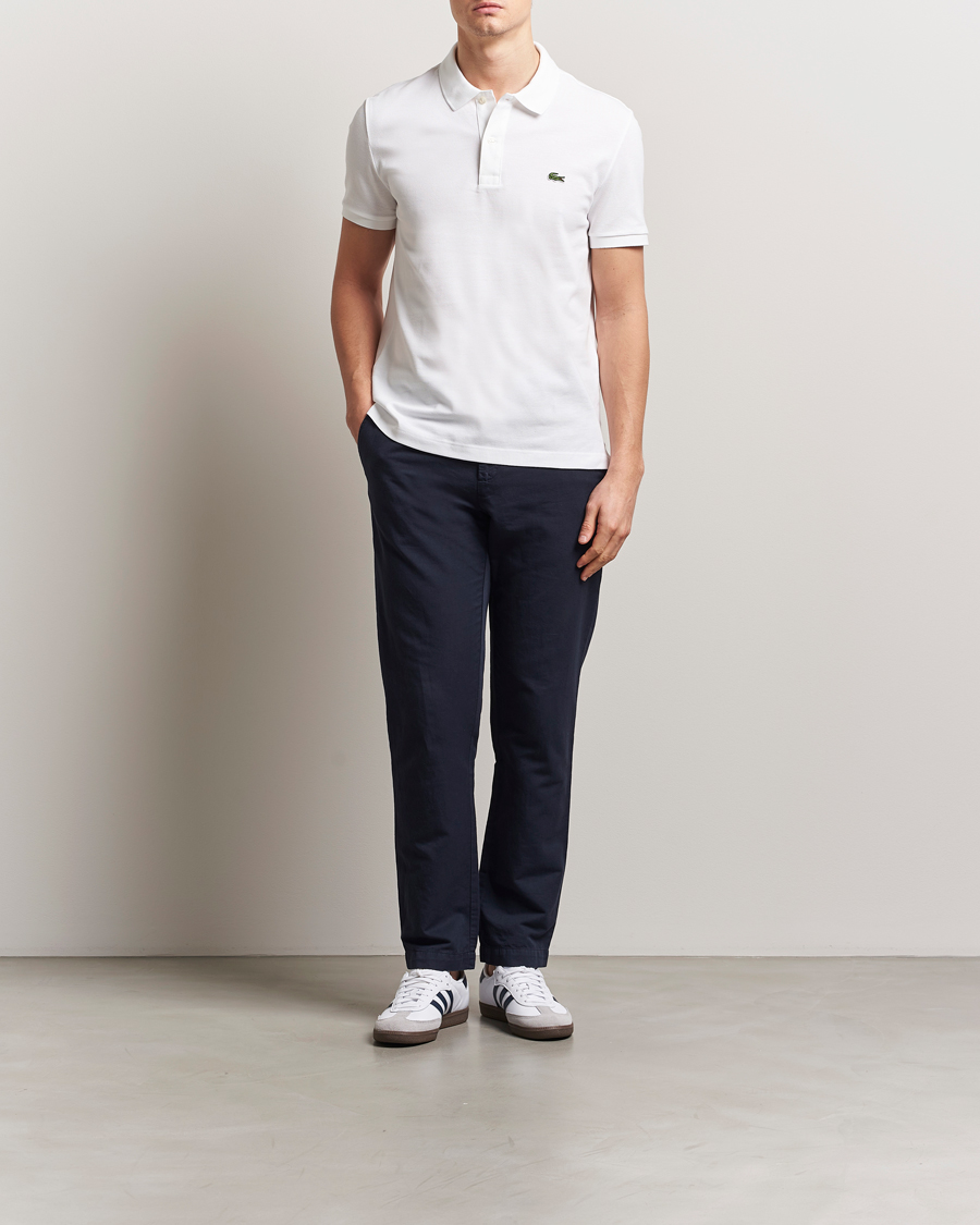 Heren | Polo's | Lacoste | Slim Fit Polo Piké White