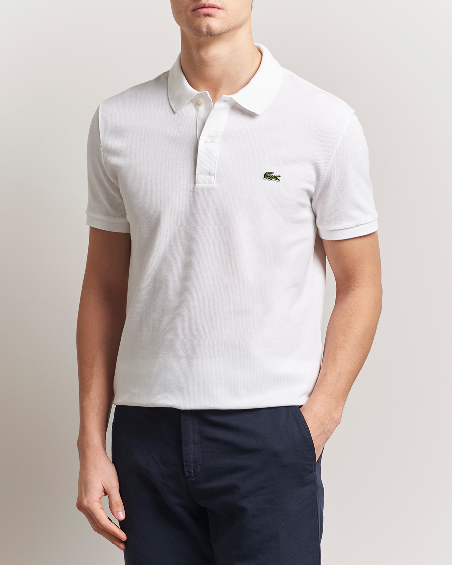 Heren | Polo's | Lacoste | Slim Fit Polo Piké White