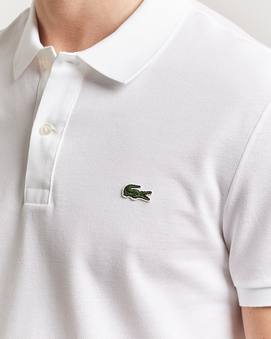 Heren | Polo's | Lacoste | Slim Fit Polo Piké White