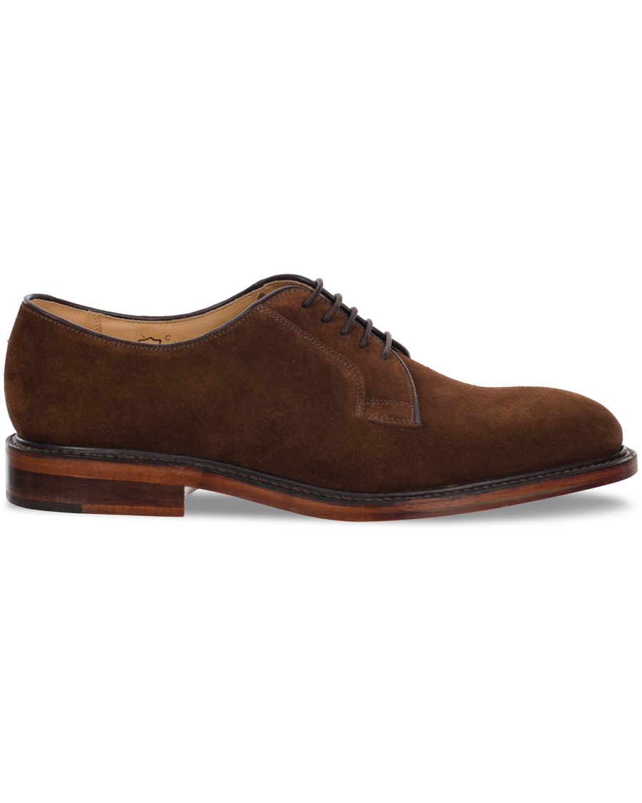 Heren | Loake 1880 Perth Derby Dark Brown Suede | Loake 1880 | Perth Derby Dark Brown Suede