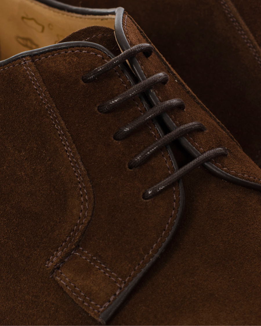 Heren | Loake 1880 Perth Derby Dark Brown Suede | Loake 1880 | Perth Derby Dark Brown Suede