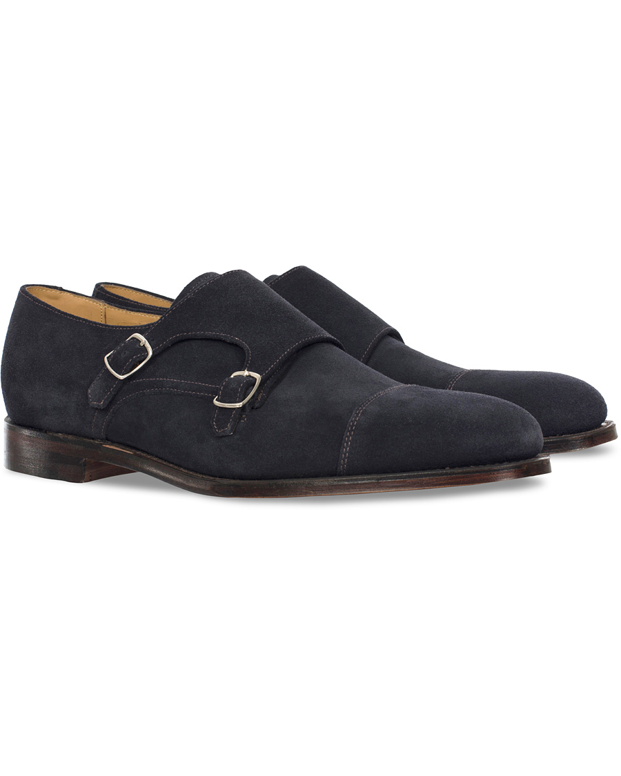 Homme | Loake 1880 MTO Cannon Monkstrap Navy Suede | Loake 1880 | MTO Cannon Monkstrap Navy Suede