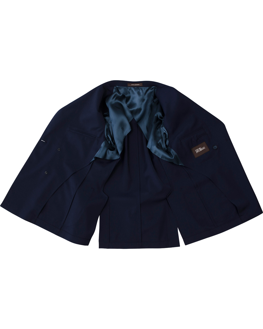 Heren | Blazers | Oscar Jacobson | Erik Double Breasted Blazer Napoli Blue