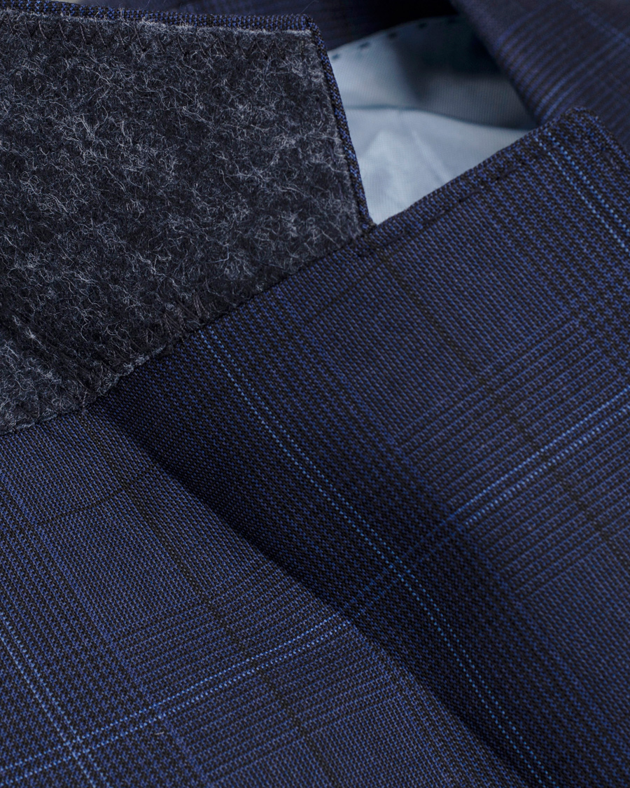 Homme | Costumes | Oscar Jacobson | Edmund Window Pane Reda Suit Dark Blue