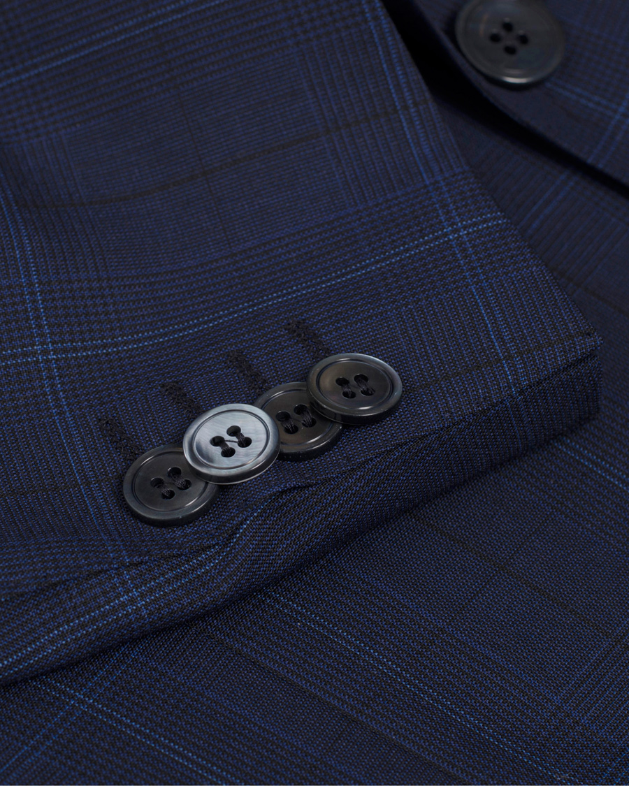 Homme | Costumes | Oscar Jacobson | Edmund Window Pane Reda Suit Dark Blue