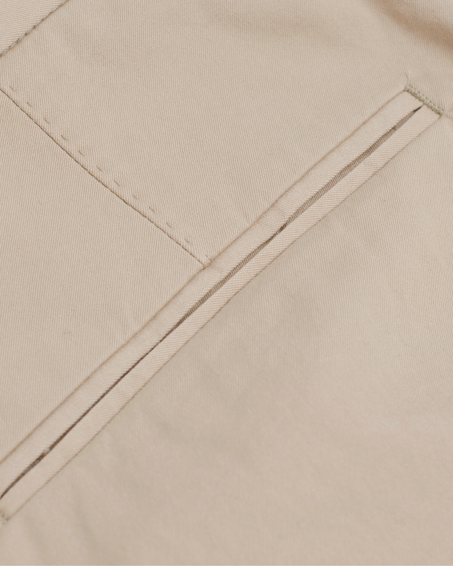Heren | Broeken | Oscar Jacobson | Denzel Stretch Cotton Trousers Beige 52