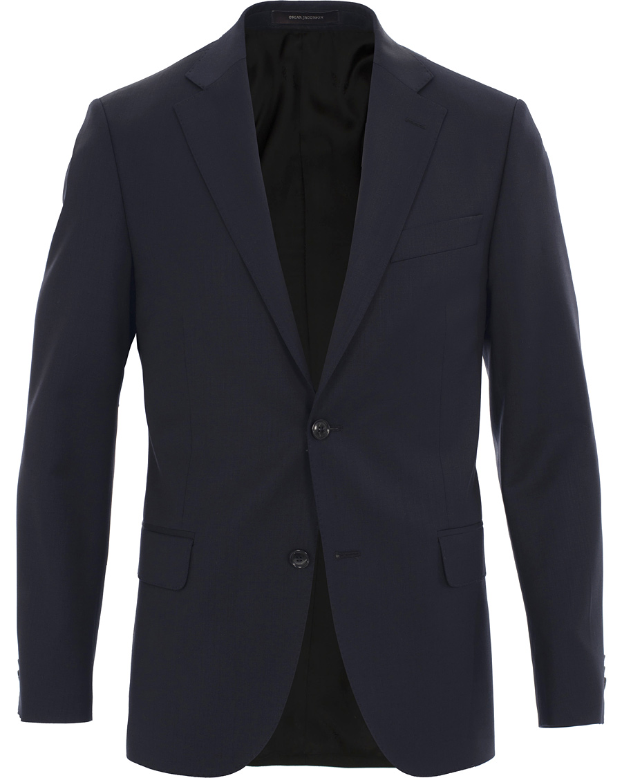 Homme | Blazers | Oscar Jacobson | Edmund Wool/Stretch Blazer Navy 54