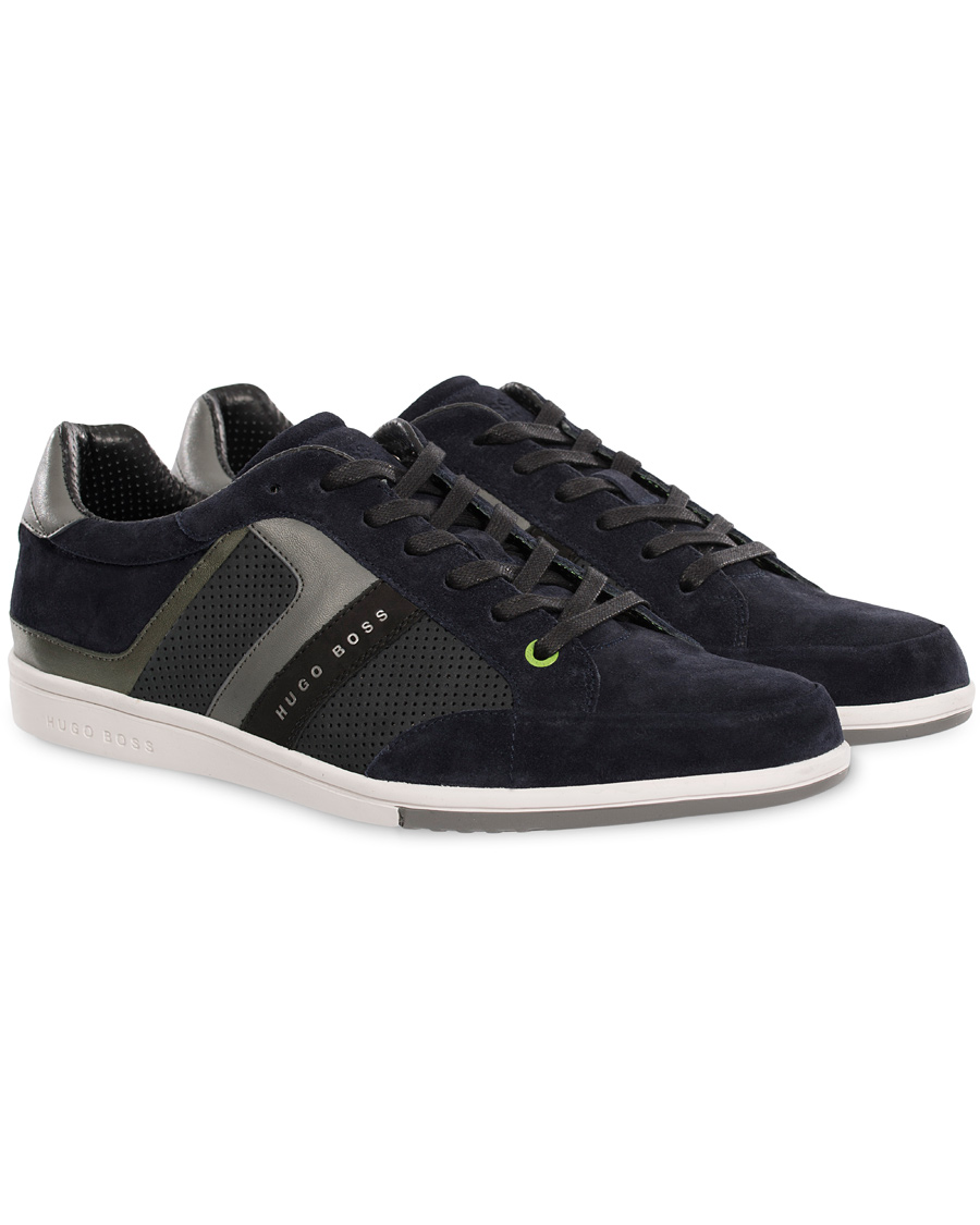 Homme | BOSS Athleisure Eldorado Suede Sneaker Navy | BOSS GREEN | BOSS Athleisure Eldorado Suede Sneaker Navy