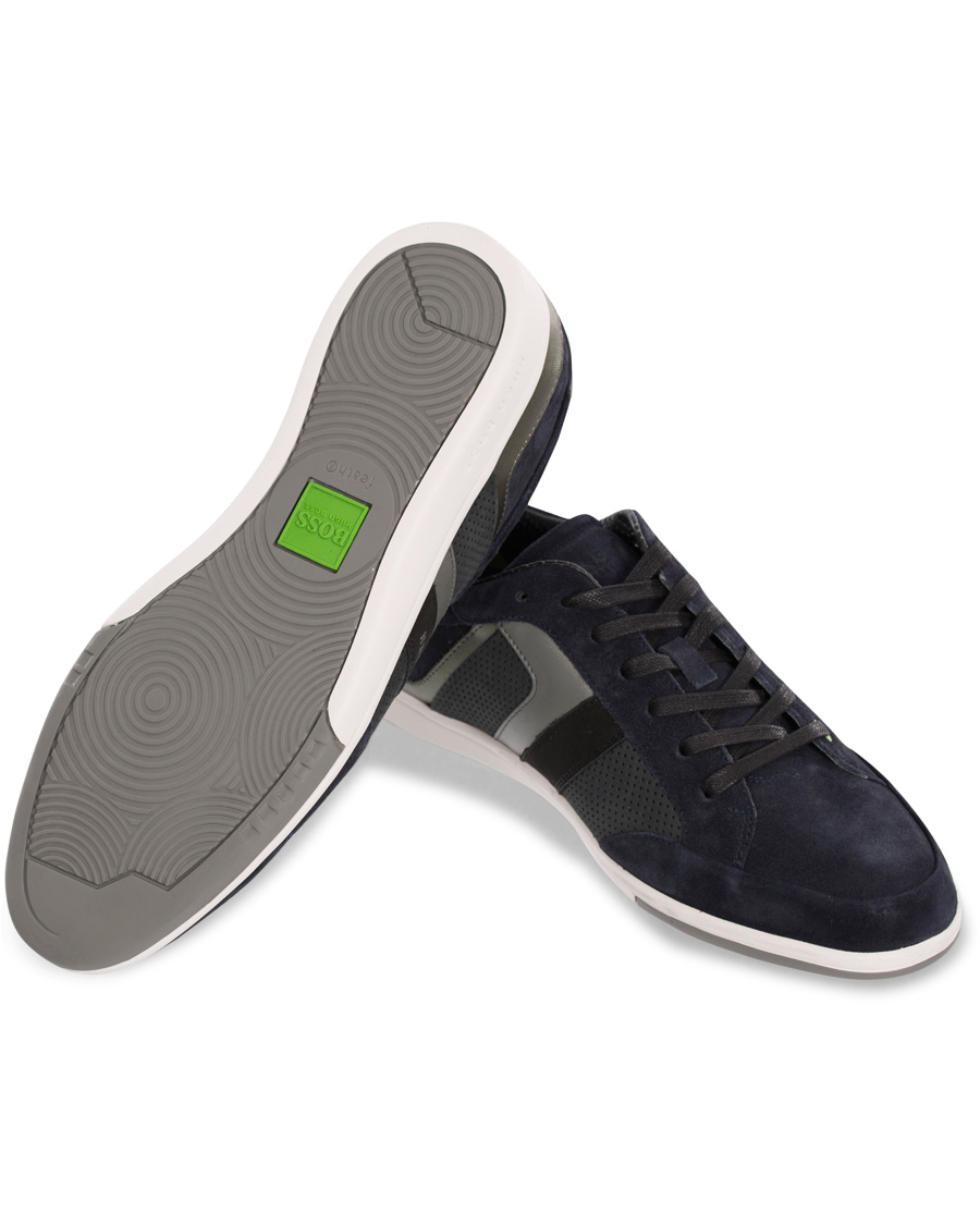 Homme | BOSS Athleisure Eldorado Suede Sneaker Navy | BOSS GREEN | BOSS Athleisure Eldorado Suede Sneaker Navy