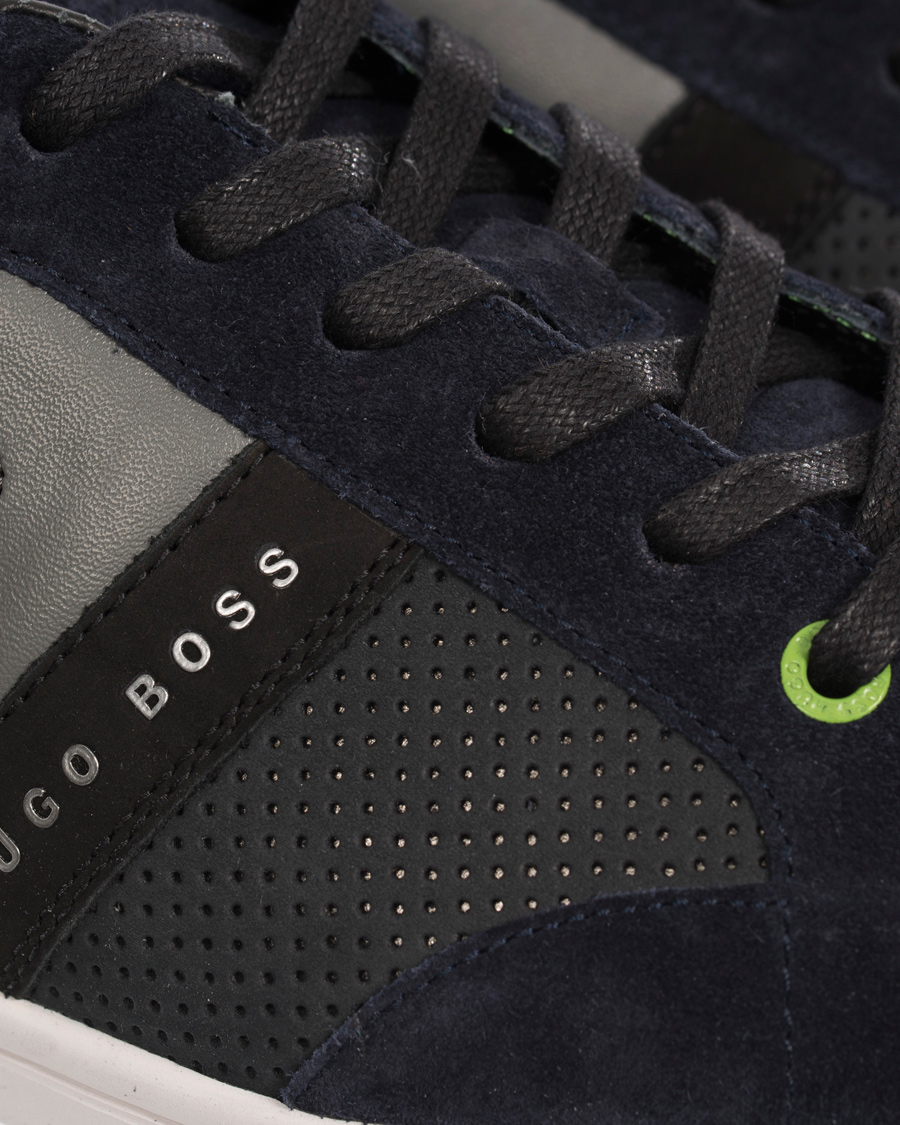Homme | BOSS Athleisure Eldorado Suede Sneaker Navy | BOSS GREEN | BOSS Athleisure Eldorado Suede Sneaker Navy
