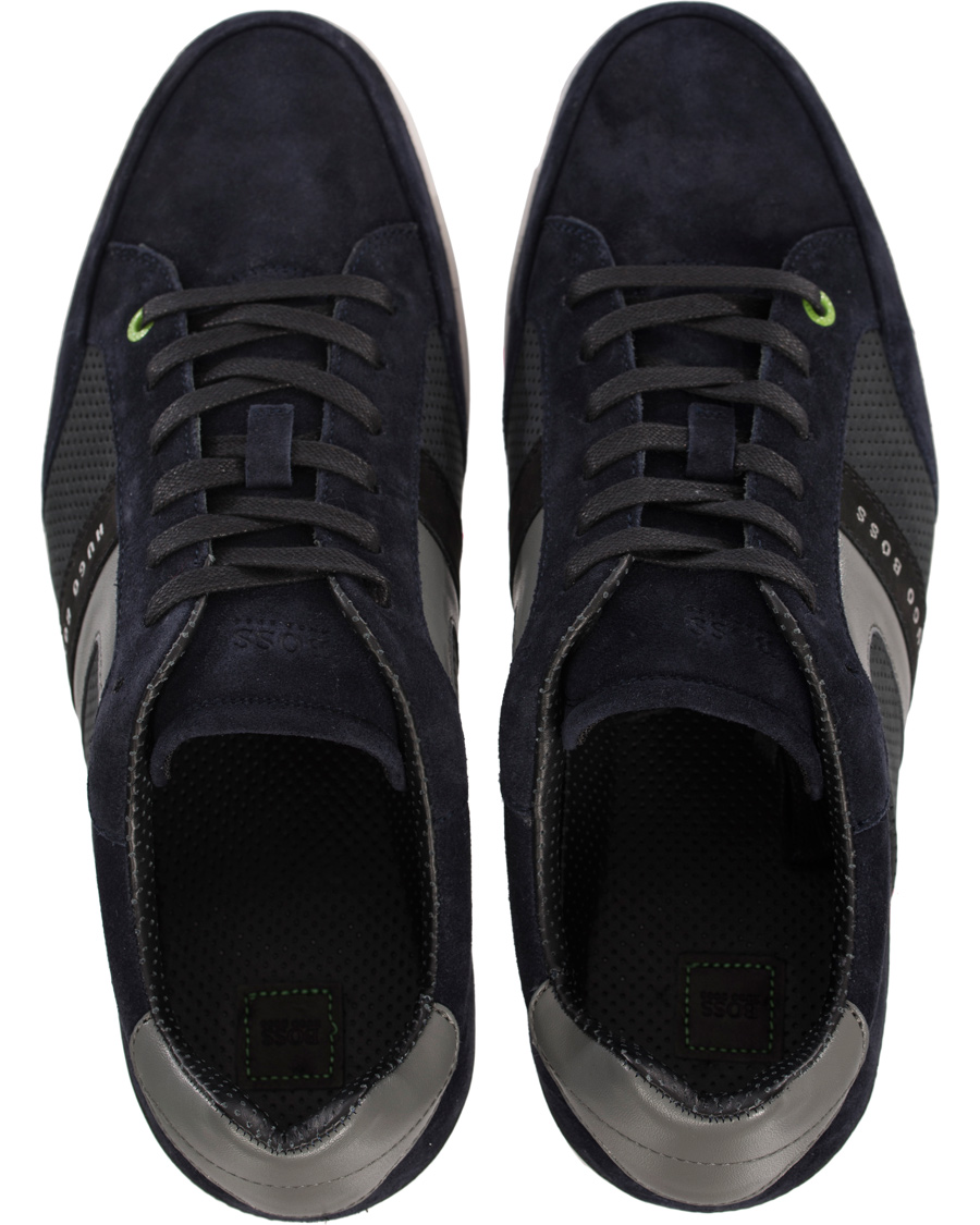 Homme | BOSS Athleisure Eldorado Suede Sneaker Navy | BOSS GREEN | BOSS Athleisure Eldorado Suede Sneaker Navy