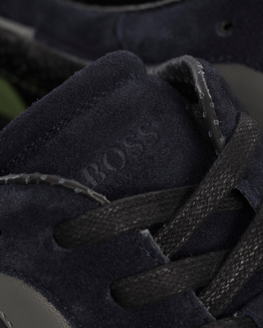 Homme | BOSS Athleisure Eldorado Suede Sneaker Navy | BOSS GREEN | BOSS Athleisure Eldorado Suede Sneaker Navy