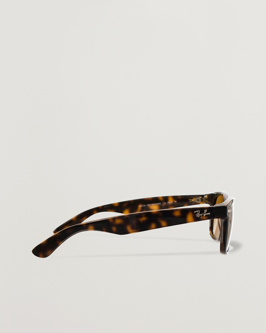 Homme | Lunettes De Soleil | Ray-Ban | New Wayfarer Sunglasses Light Havana/Crystal Brown