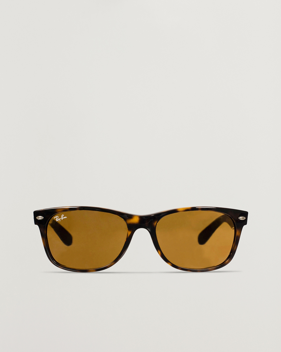 Heren | Zonnebrillen | Ray-Ban | New Wayfarer Sunglasses Light Havana/Crystal Brown