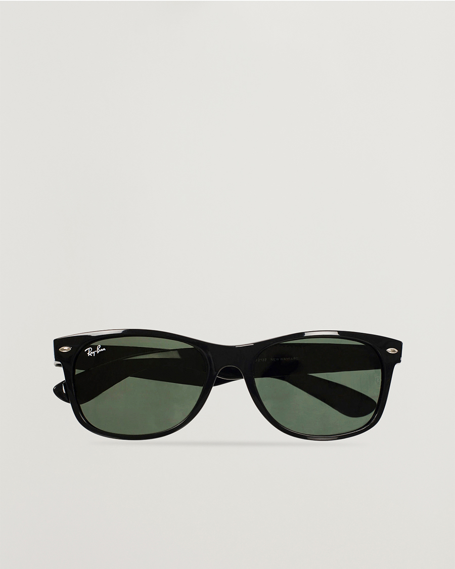 Heren | Zonnebrillen | Ray-Ban | New Wayfarer Sunglasses Black/Crystal Green