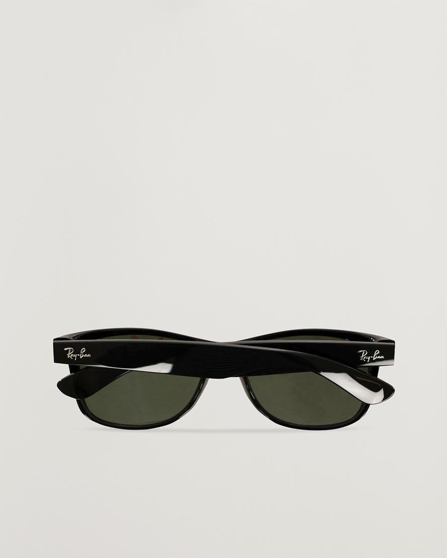 Heren | Zonnebrillen | Ray-Ban | New Wayfarer Sunglasses Black/Crystal Green