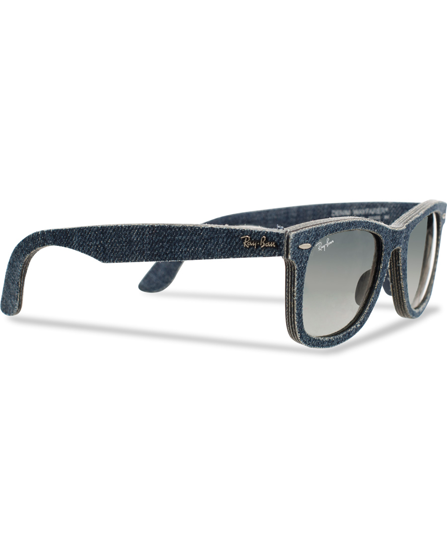 Homme | Ray-Ban Original Wayfarer Sunglasses Jeans/Grey/Green | Ray-Ban | Original Wayfarer Sunglasses Jeans/Grey/Green