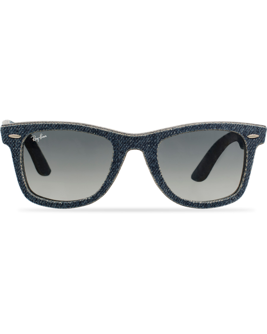 Homme | Ray-Ban Original Wayfarer Sunglasses Jeans/Grey/Green | Ray-Ban | Original Wayfarer Sunglasses Jeans/Grey/Green
