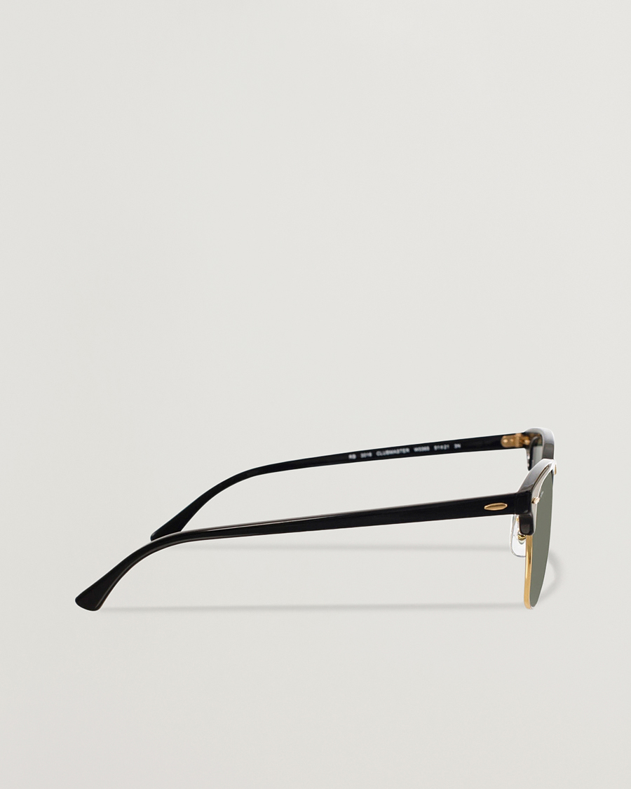 Homme | Lunettes De Soleil | Ray-Ban | Clubmaster Sunglasses Ebony/Crystal Green