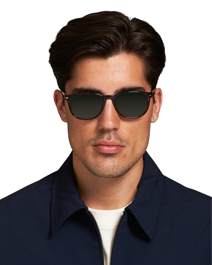 Homme | Persol PO3019S Sunglasses Havana/Crystal Green | Persol | PO3019S Sunglasses Havana/Crystal Green