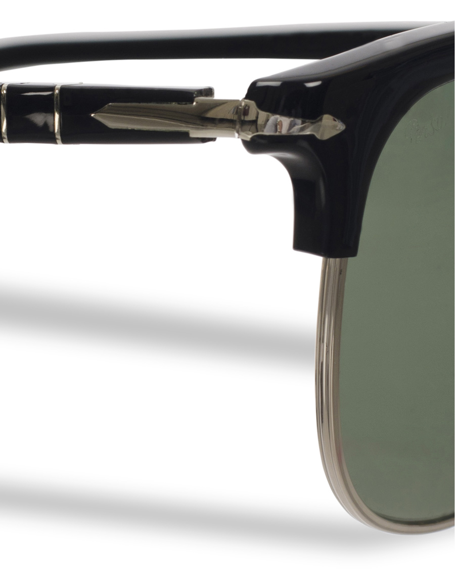 Homme | Persol PO3105S Sunglasses Black/Green | Persol | PO3105S Sunglasses Black/Green