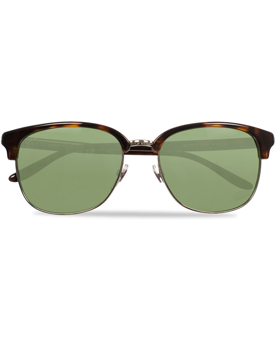 Homme | Gucci GG2227S Sunglasses Havana/Green | Gucci | GG2227S Sunglasses Havana/Green