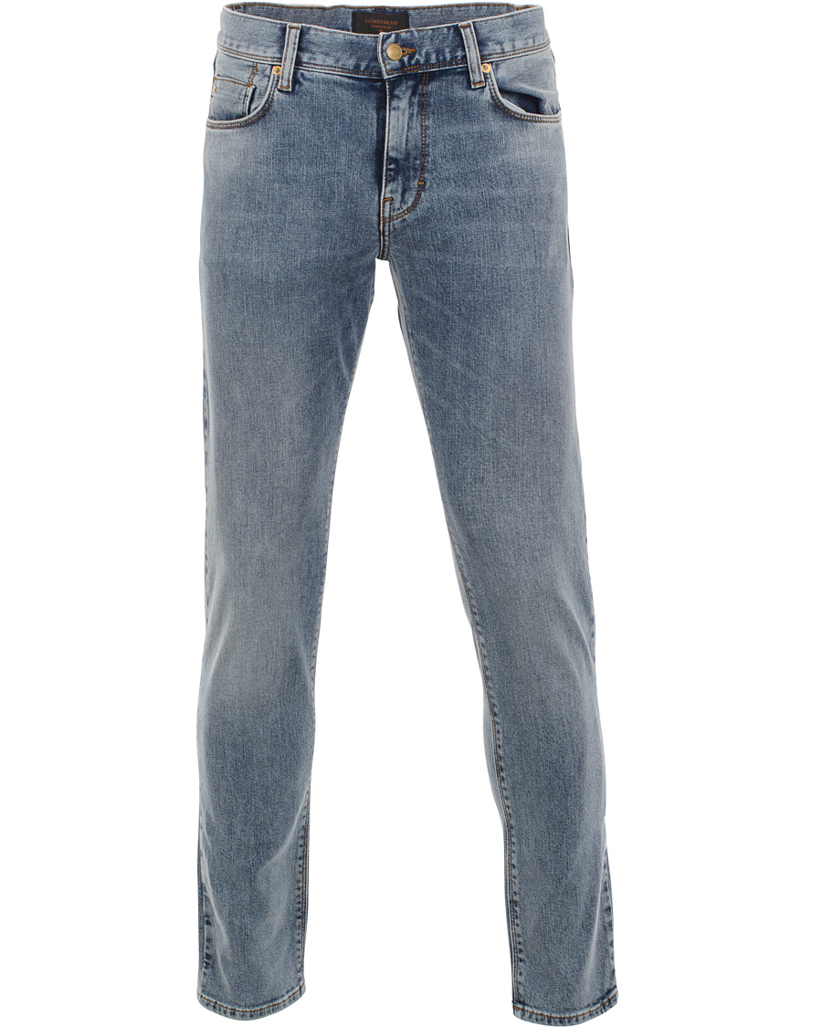 Homme | Jeans | J.Lindeberg | Damien Bleached Stone Jeans Mid Blue