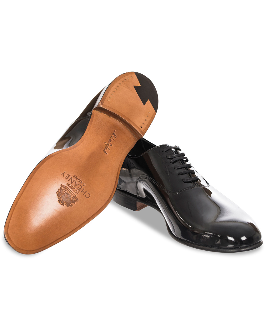 Homme | Cheaney Kelly Oxford Patent Black Leather | Cheaney | Kelly Oxford Patent Black Leather