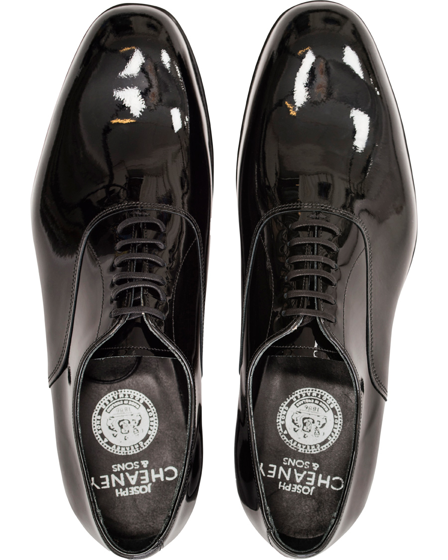 Homme | Cheaney Kelly Oxford Patent Black Leather | Cheaney | Kelly Oxford Patent Black Leather