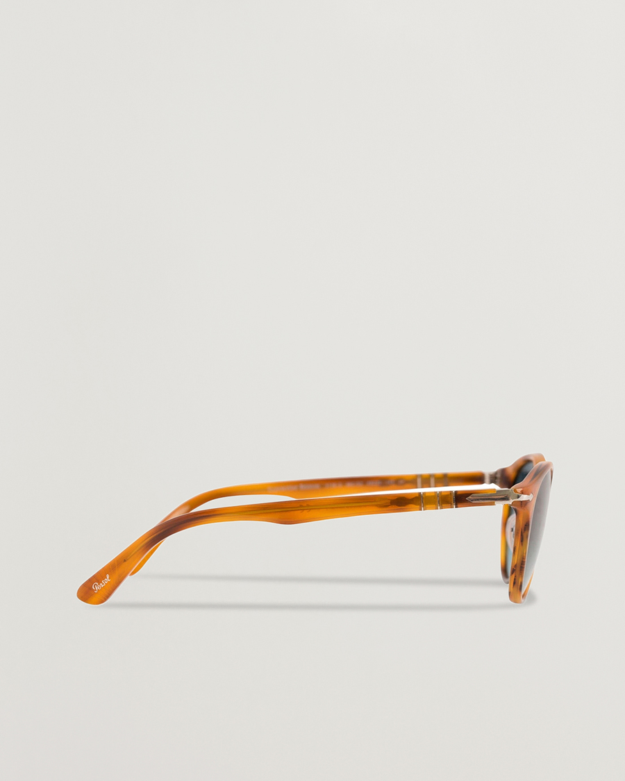 Homme | Persol 0PO3108S Polarized Sunglasses Striped Brown/Gradient Blue | Persol | 0PO3108S Polarized Sunglasses Striped Brown/Gradient Blue