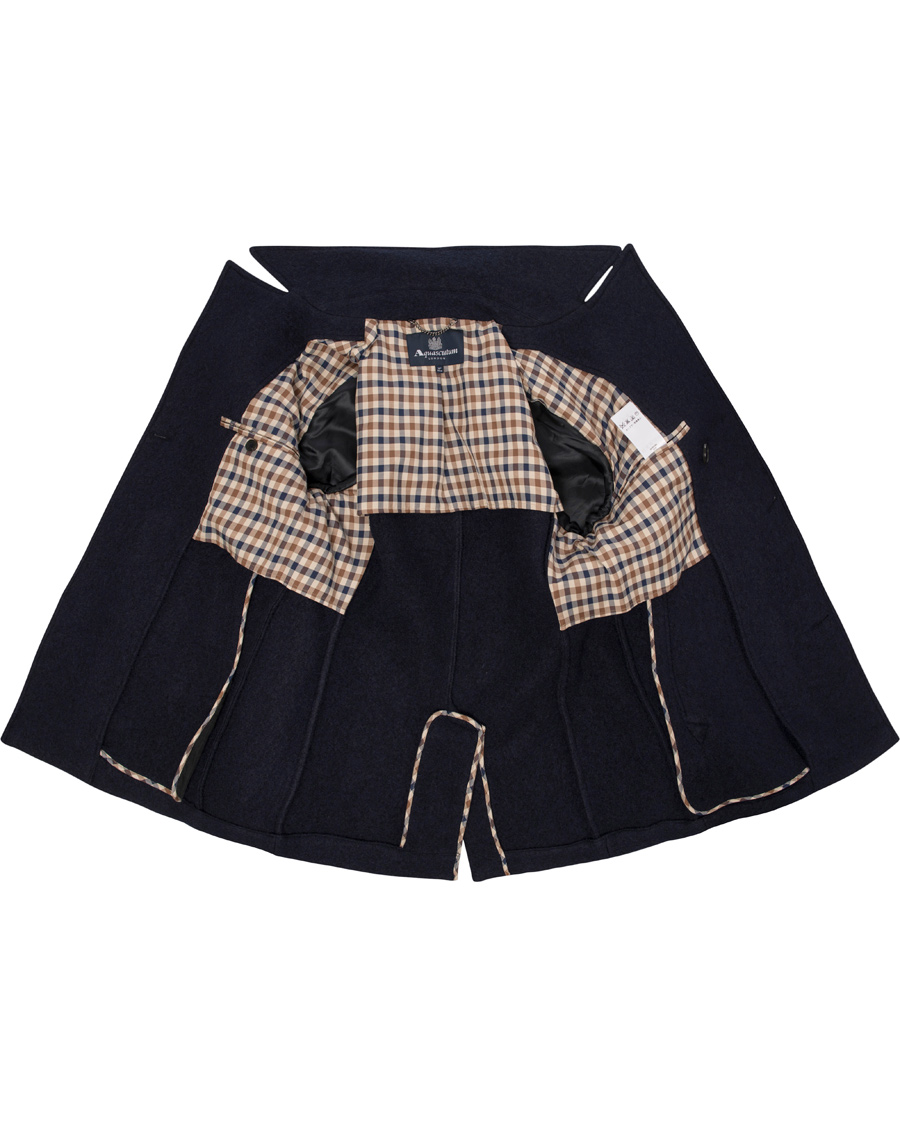Heren | Jassen | Aquascutum | Rowan Bouclé Pea Coat Navy