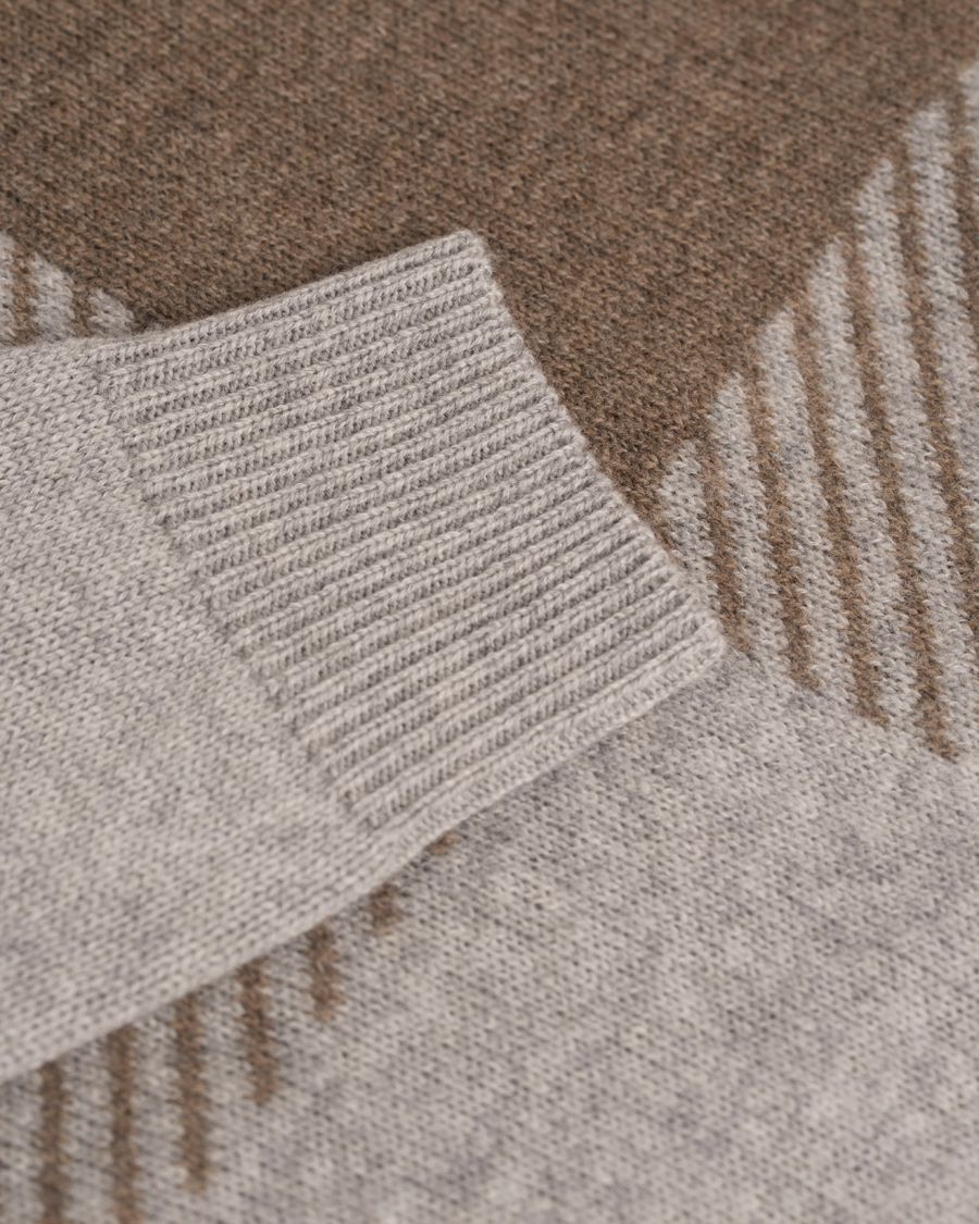Heren | Truien | Aquascutum | Freddie Club Check Intarsia Knit Sweater Vicuna