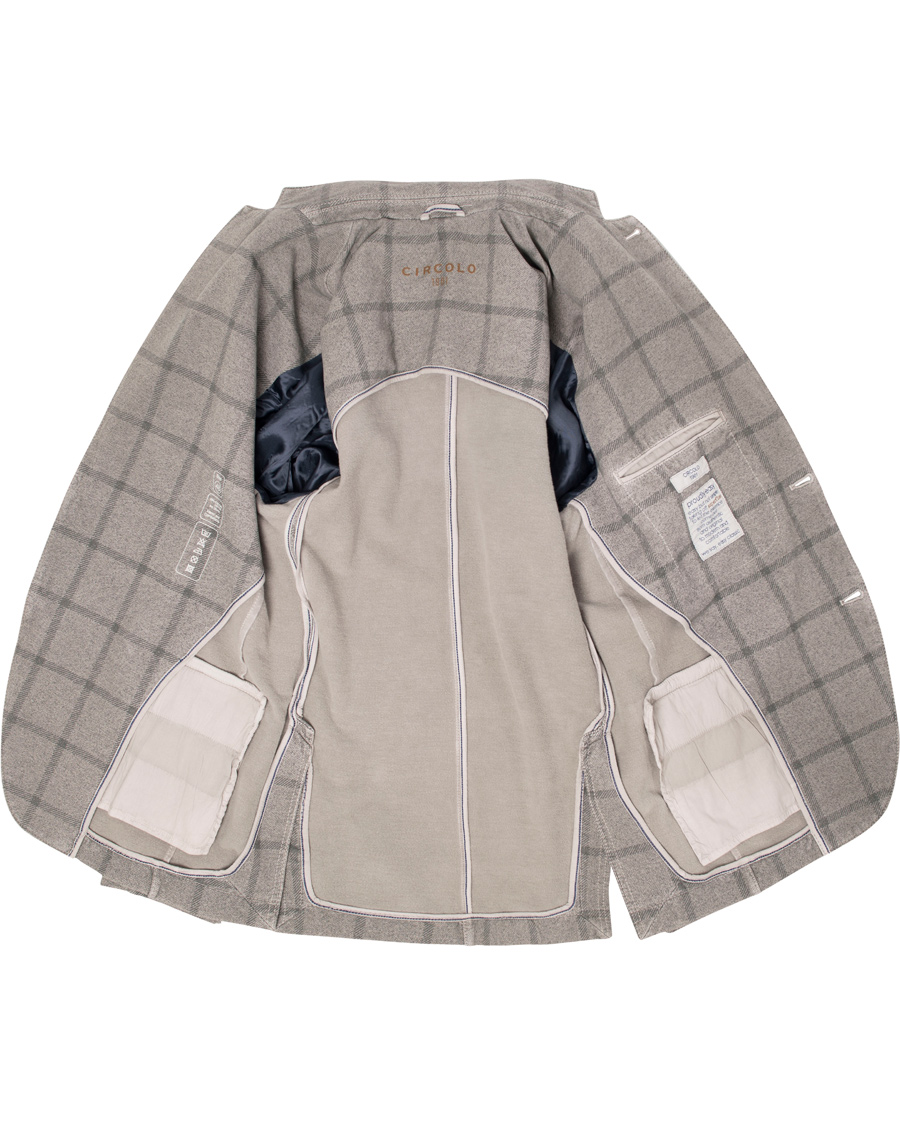 Homme | Blazers | Circolo 1901 | Circolo Check Jersey Blazer Cementio