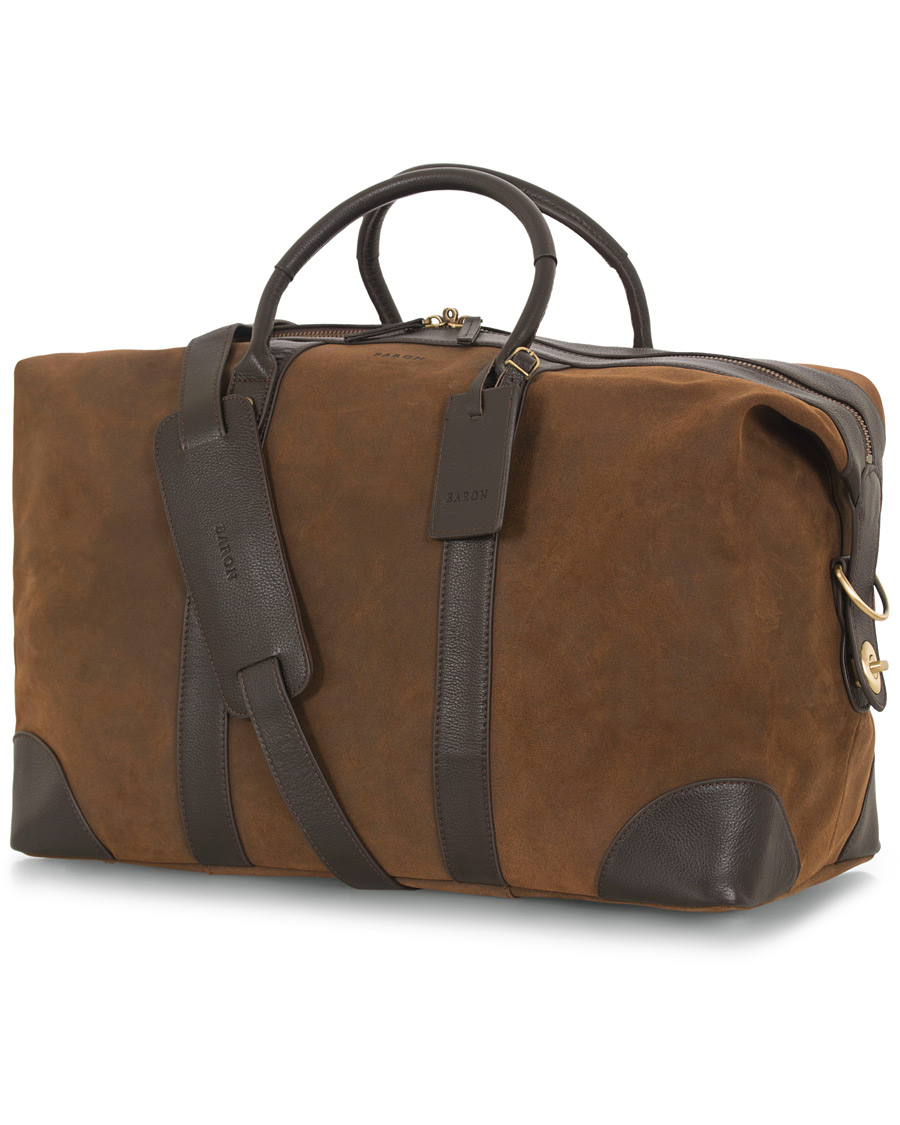 Heren | Baron Weekendbag Brown Nubuck | Baron | Weekendbag Brown Nubuck