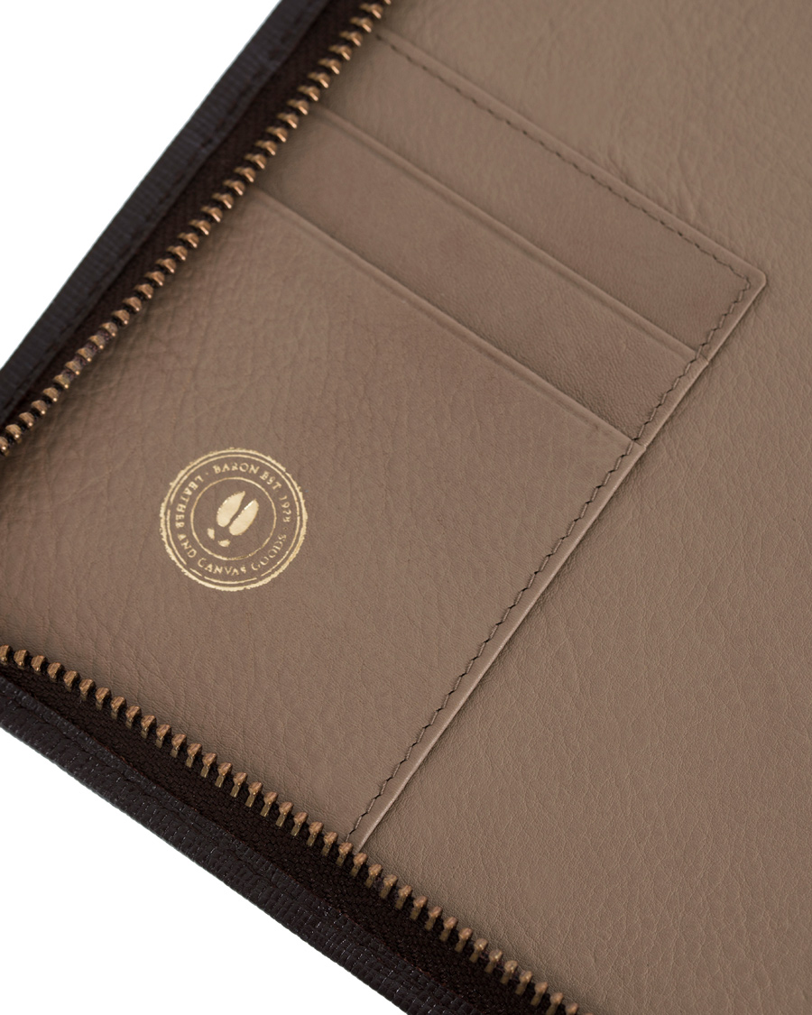 Homme | Baron Zip Folder Brown Leather | Baron | Zip Folder Brown Leather