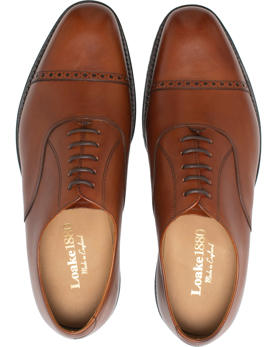 Homme | Loake 1880 Cadogan Oxford Mahogany Calf | Loake 1880 | Cadogan Oxford Mahogany Calf