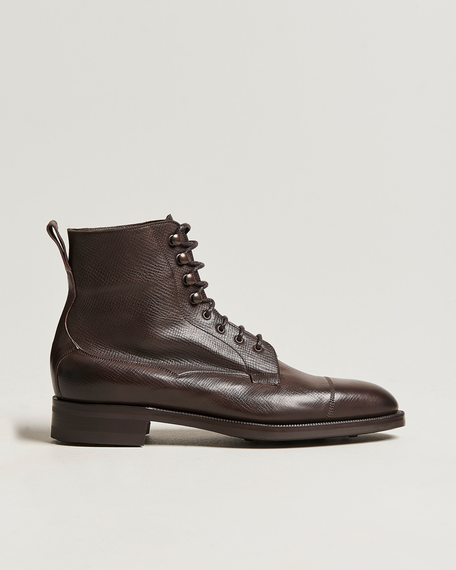 Homme | Bottes | Edward Green | Galway Grained Boot Dark Brown Utah Calf