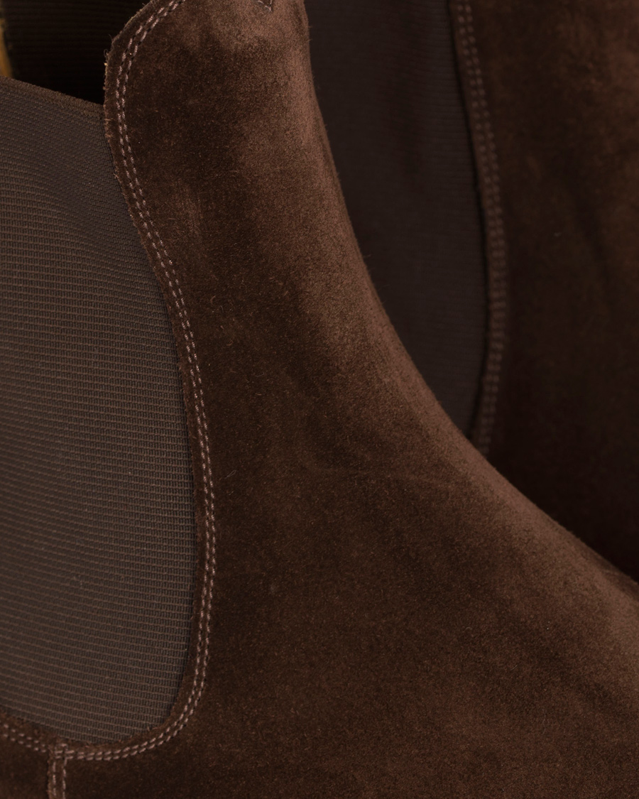 Homme | | Edward Green | Newmarket Chelsea Boot Mink Suede