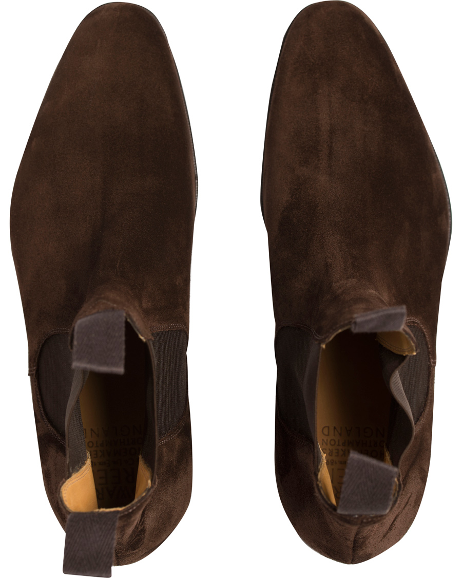 Homme | | Edward Green | Newmarket Chelsea Boot Mink Suede