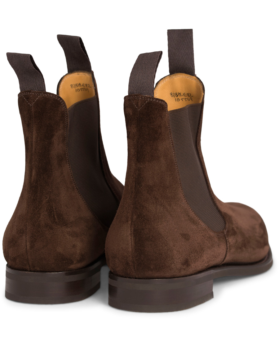 Homme | | Edward Green | Newmarket Chelsea Boot Mink Suede