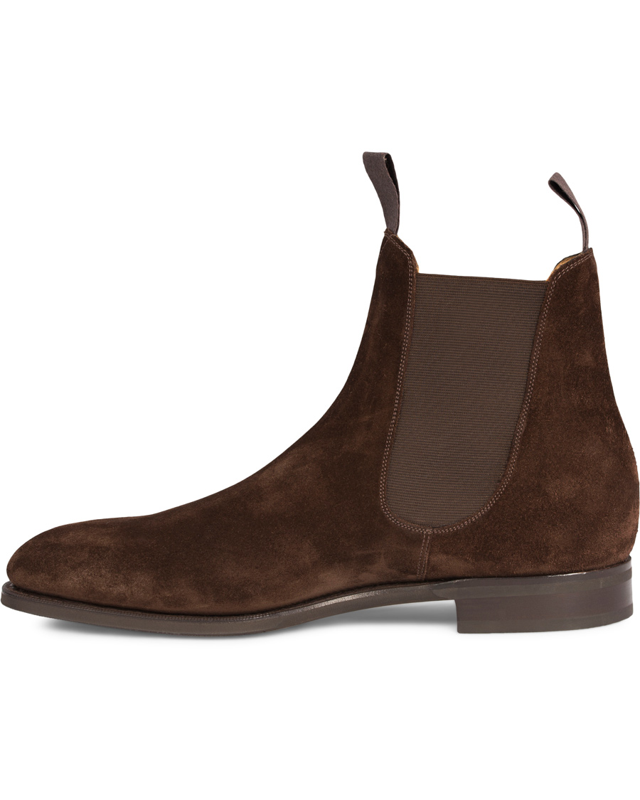 Homme | | Edward Green | Newmarket Chelsea Boot Mink Suede