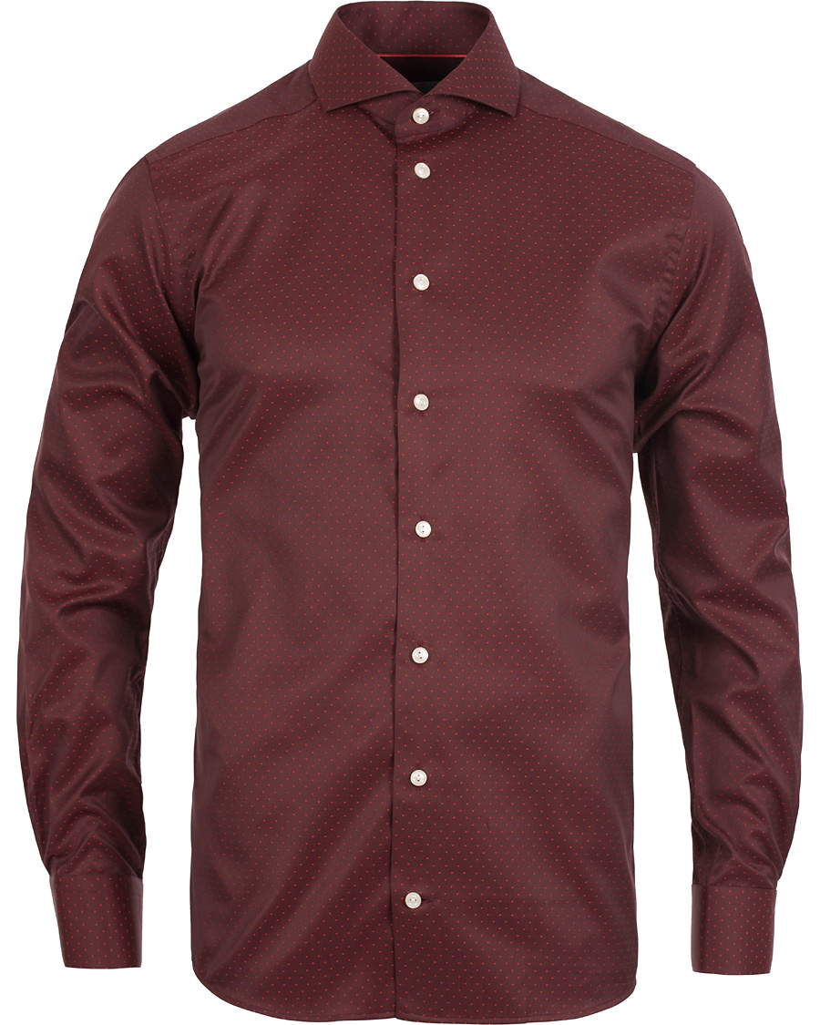 Homme | Chemises | Eton | Slim Fit Shirt Red Ribbon Dot Red