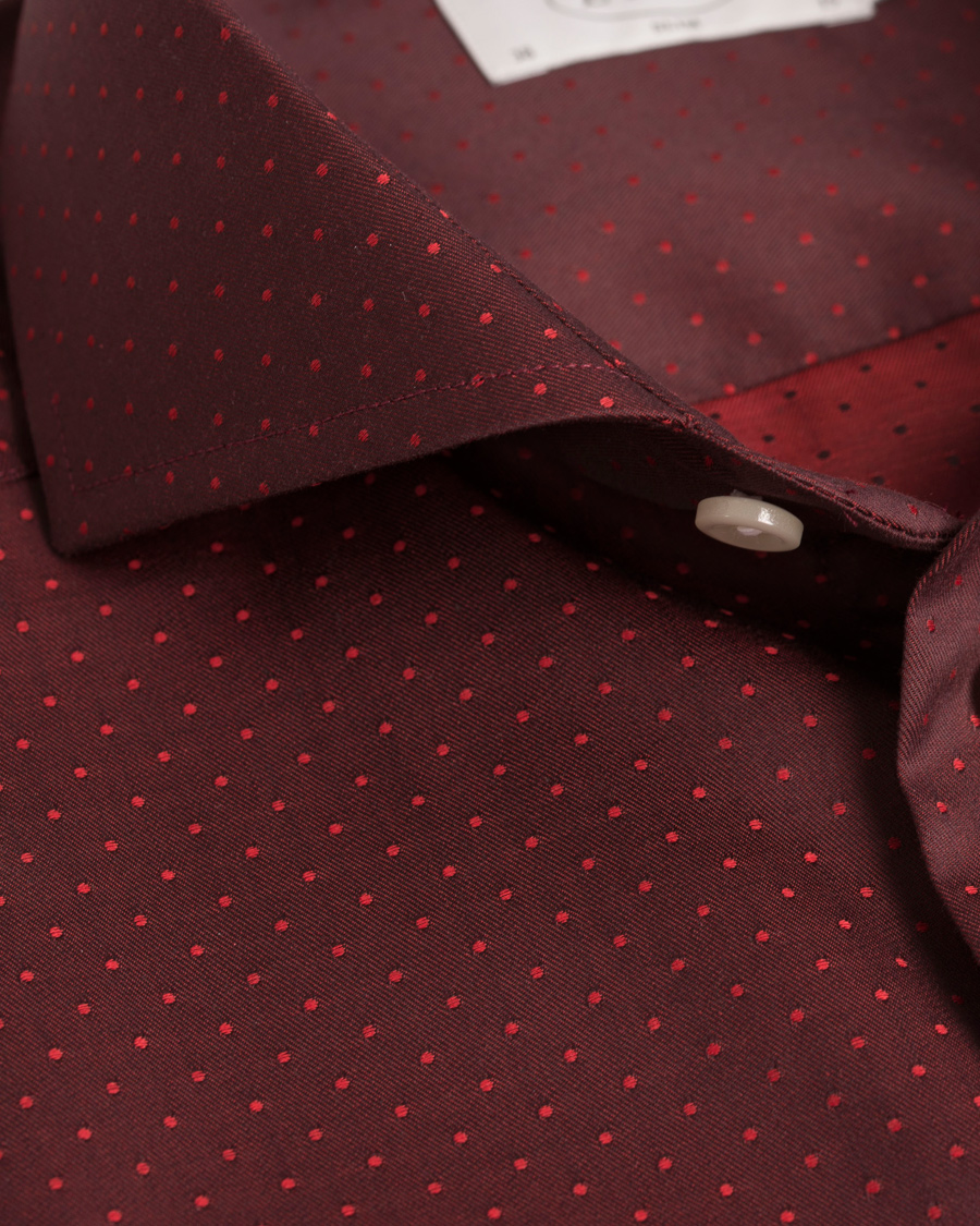 Homme | Chemises | Eton | Slim Fit Shirt Red Ribbon Dot Red