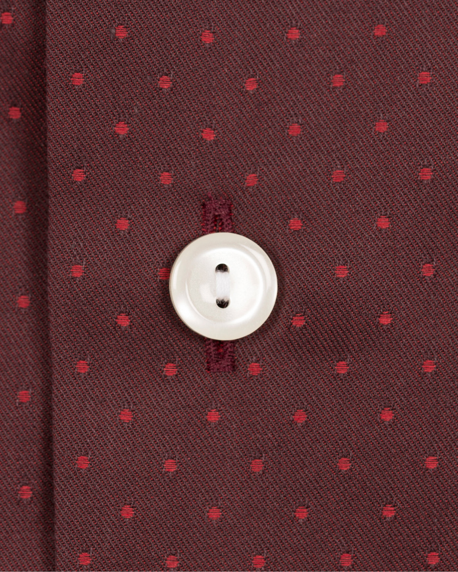 Homme | Chemises | Eton | Slim Fit Shirt Red Ribbon Dot Red